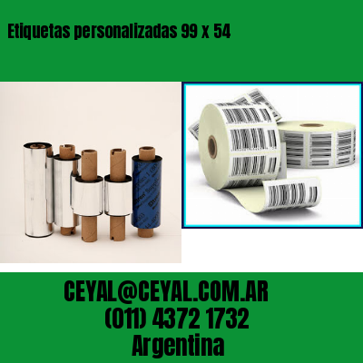 Etiquetas personalizadas 99 x 54