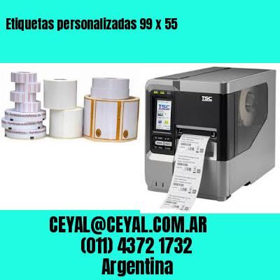Etiquetas personalizadas 99 x 55