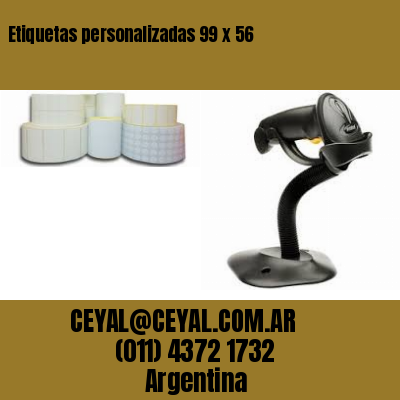 Etiquetas personalizadas 99 x 56