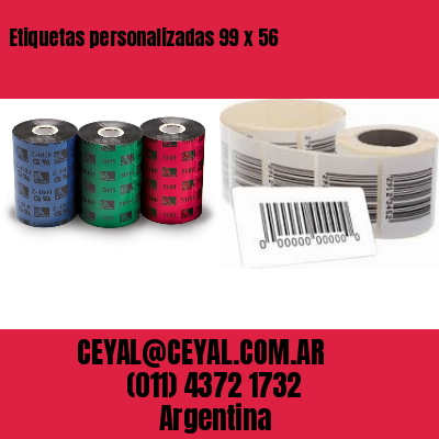 Etiquetas personalizadas 99 x 56