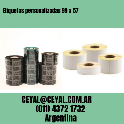 Etiquetas personalizadas 99 x 57