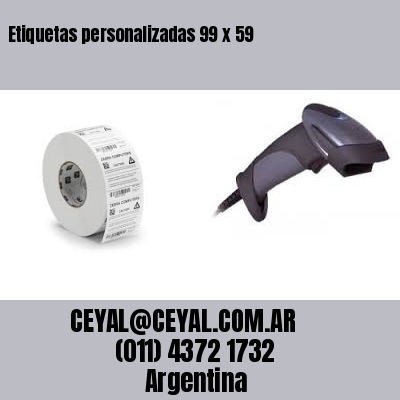 Etiquetas personalizadas 99 x 59