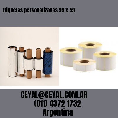 Etiquetas personalizadas 99 x 59