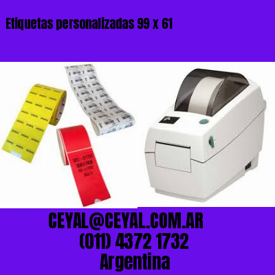 Etiquetas personalizadas 99 x 61