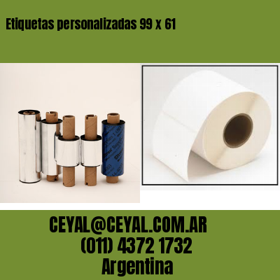 Etiquetas personalizadas 99 x 61