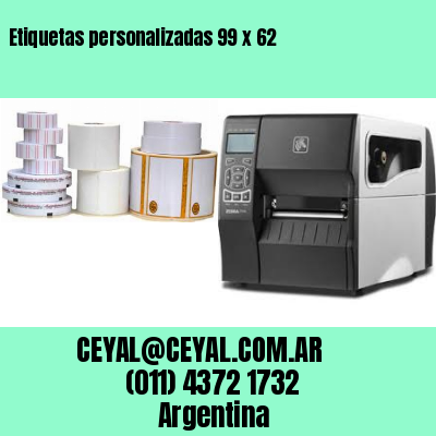 Etiquetas personalizadas 99 x 62
