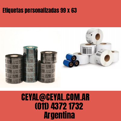 Etiquetas personalizadas 99 x 63