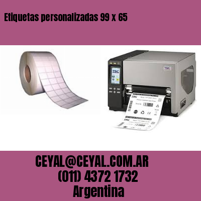 Etiquetas personalizadas 99 x 65