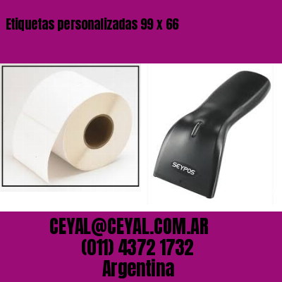 Etiquetas personalizadas 99 x 66
