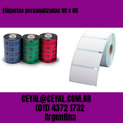 Etiquetas personalizadas 99 x 66
