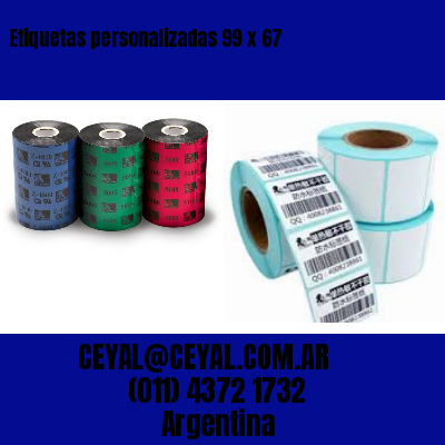 Etiquetas personalizadas 99 x 67