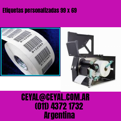 Etiquetas personalizadas 99 x 69