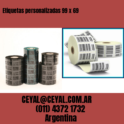Etiquetas personalizadas 99 x 69