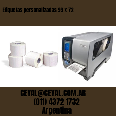 Etiquetas personalizadas 99 x 72