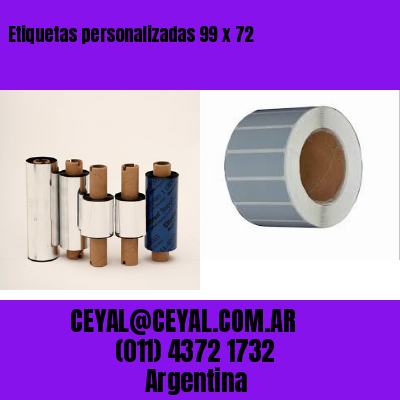 Etiquetas personalizadas 99 x 72