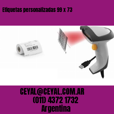 Etiquetas personalizadas 99 x 73
