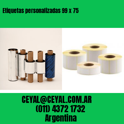 Etiquetas personalizadas 99 x 75