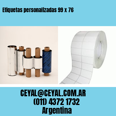 Etiquetas personalizadas 99 x 76