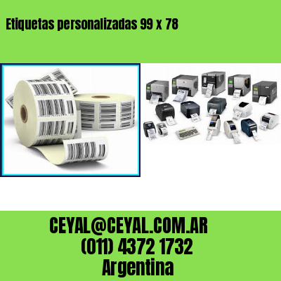 Etiquetas personalizadas 99 x 78