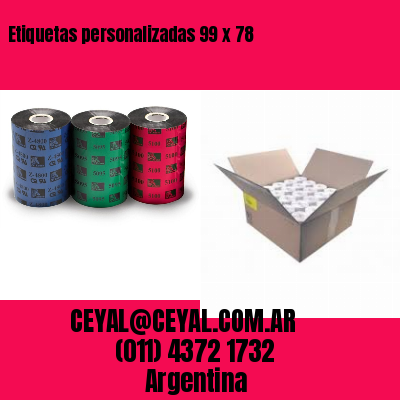 Etiquetas personalizadas 99 x 78