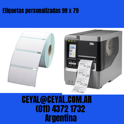 Etiquetas personalizadas 99 x 79