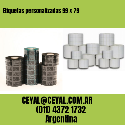 Etiquetas personalizadas 99 x 79