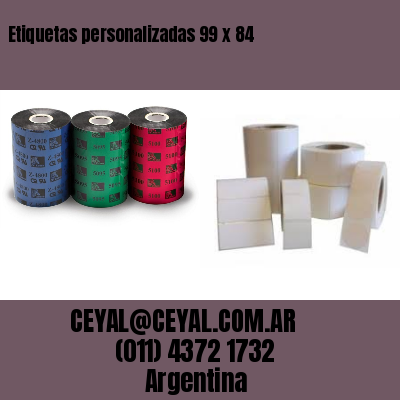 Etiquetas personalizadas 99 x 84