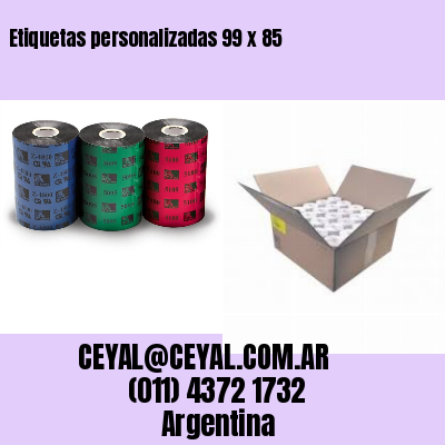 Etiquetas personalizadas 99 x 85
