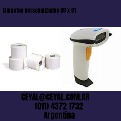 Etiquetas personalizadas 99 x 91
