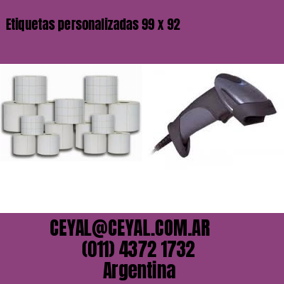 Etiquetas personalizadas 99 x 92