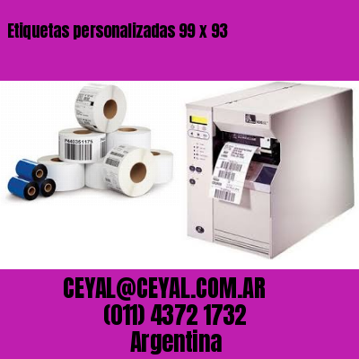 Etiquetas personalizadas 99 x 93