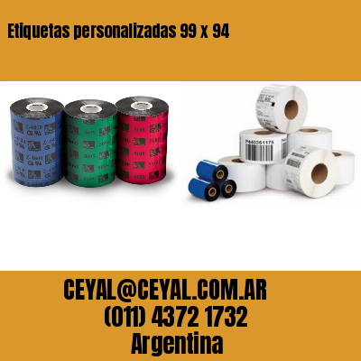 Etiquetas personalizadas 99 x 94