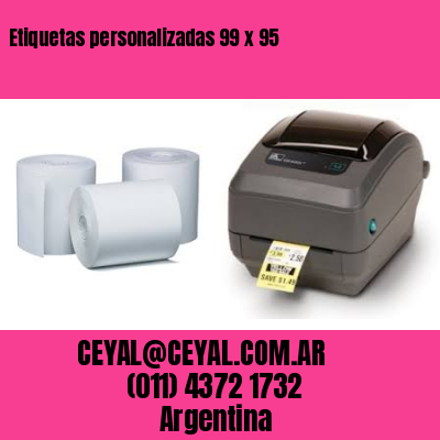 Etiquetas personalizadas 99 x 95