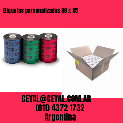 Etiquetas personalizadas 99 x 95