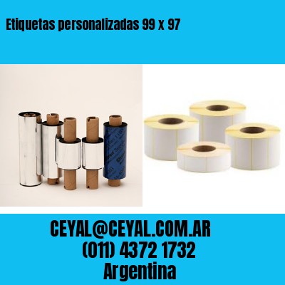 Etiquetas personalizadas 99 x 97