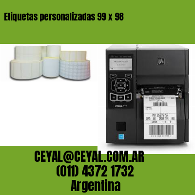 Etiquetas personalizadas 99 x 98