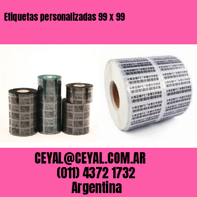 Etiquetas personalizadas 99 x 99