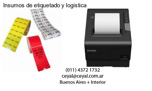 Insumos de etiquetado y logistica