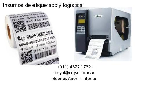 Insumos de etiquetado y logistica