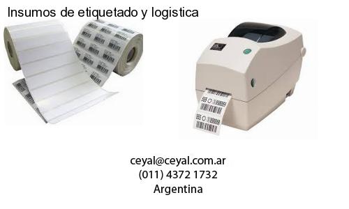 Insumos de etiquetado y logistica