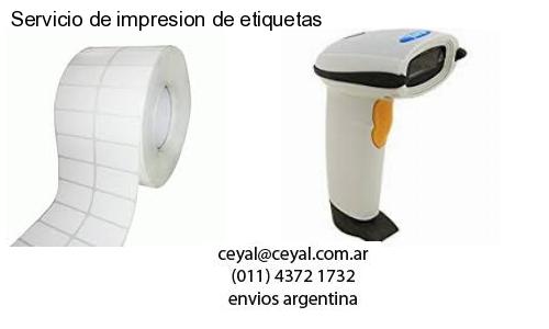 Servicio de impresion de etiquetas