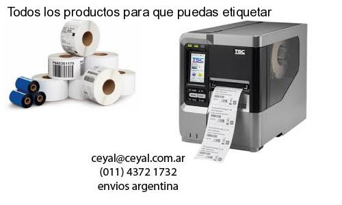 Todos los productos para que puedas etiquetar