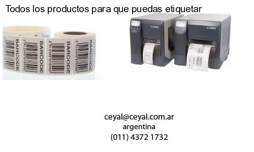 Todos los productos para que puedas etiquetar