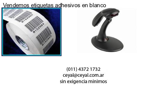 Vendemos etiquetas adhesivos en blanco