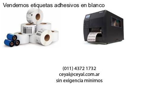 Vendemos etiquetas adhesivos en blanco