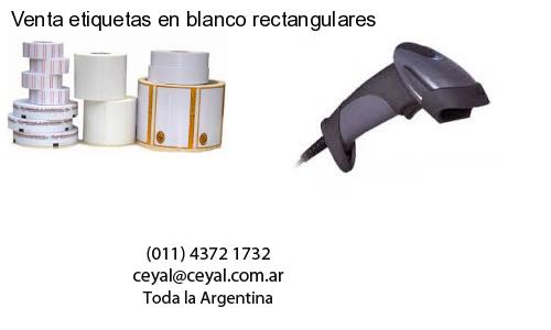 Venta etiquetas en blanco rectangulares