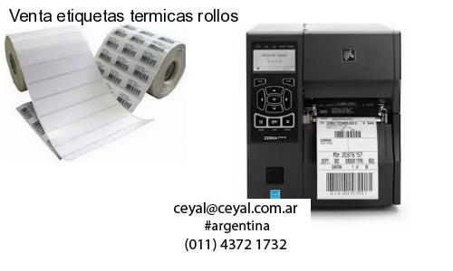 Venta etiquetas termicas rollos