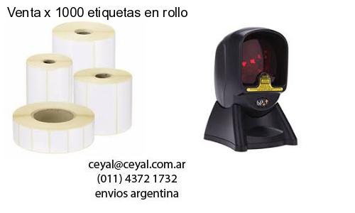 Venta x 1000 etiquetas en rollo