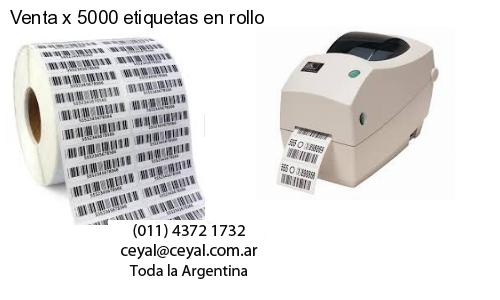 Venta x 5000 etiquetas en rollo