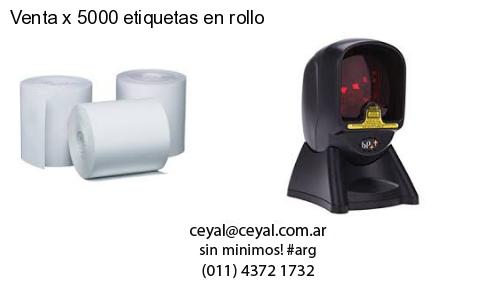 Venta x 5000 etiquetas en rollo